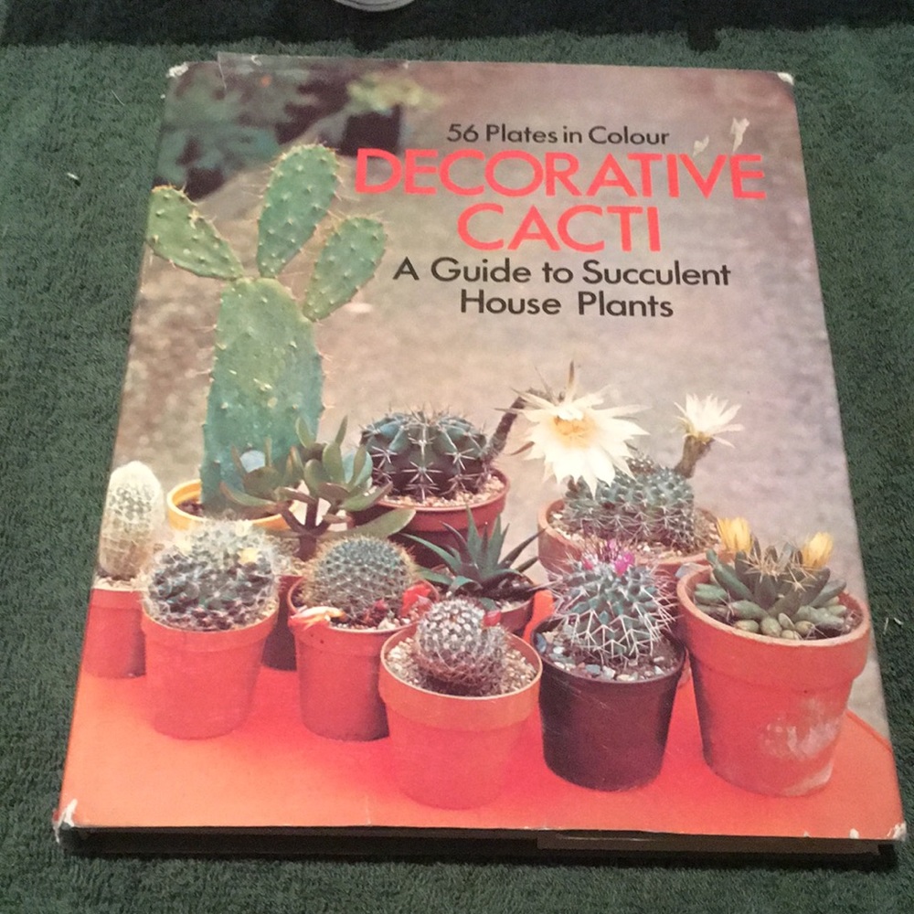 “Decorative Cacti VTG 1972 Hardcover